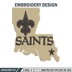 new orleans saints embroidery design, new orleans saints embroidery, nfl embroidery, logo sport embroidery.