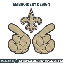 new orleans saints embroidery design, new orleans saints embroidery, nfl embroidery, sport embroidery, embroidery design