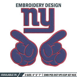 new york giants embroidery design, new york giants embroidery, nfl embroidery, logo sport embroidery.