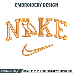 nike x owl embroidery design, owl embroidery, nike design, embroidery file, embroidery shirt, digital download