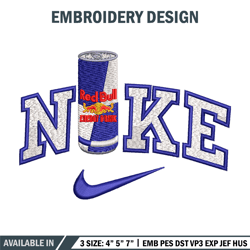 nike x redbull embroidery design, redbull embroidery, nike design, embroidery shirt, embroidery file, digital download