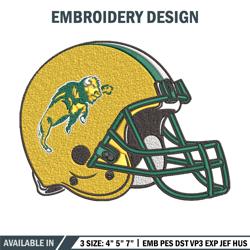 north dakota helmet embroidery design, baseball embroidery, sport embroidery, logo sport embroidery, embroidery design