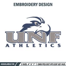 north florida ospreys logo embroidery design, ncaa embroidery, sport embroidery,logo sport embroidery,embroidery design