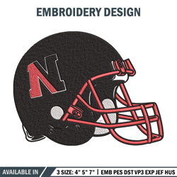 northeastern helmet embroidery design, ncaa embroidery, embroidery design, logo sport embroidery,sport embroidery
