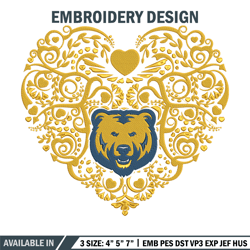 northern colorado heart embroidery design, sport embroidery, logo sport embroidery, embroidery design,ncaa embroidery