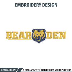 northern colorado logo embroidery design, ncaa embroidery, embroidery design, logo sport embroidery, sport embroidery