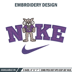 northwestern wildcats embroidery design, ncaa embroidery, nike design, embroidery file,embroidery shirt,digital download