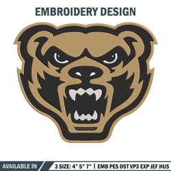 oakland university mascot embroidery design, ncaa embroidery,sport embroidery,logo sport embroidery,embroidery design