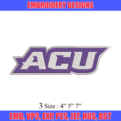 abilene christian logo embroidery design, ncaa embroidery, sport embroidery, logo sport embroidery, embroidery design