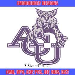 abilene christian logo embroidery design, ncaa embroidery, sport embroidery,logo sport embroidery,embroidery design