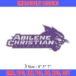 abilene christian logo embroidery design, sport embroidery, logo sport embroidery,embroidery design, ncaa embroidery.