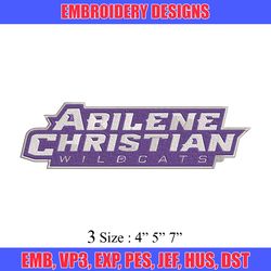 abilene christian logo embroidery design,ncaa embroidery,sport embroidery,logo sport embroidery,embroidery design.