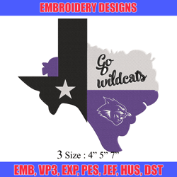 acu wildcats logo embroidery design,ncaa embroidery,sport embroidery, logo sport embroidery,embroidery design