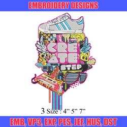 adidas art embroidery design, adidas embroidery, embroidery file, anime embroidery, anime shirt, digital download.