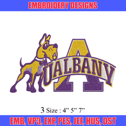 albany great danes logo embroidery design, ncaa embroidery, sport embroidery, logo sport embroidery, embroidery design