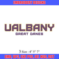 albany great danes logo embroidery design, ncaa embroidery, sport embroidery, logo sport embroidery,embroidery design