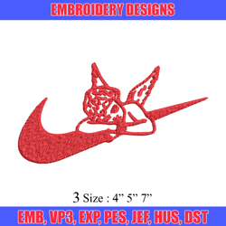 angel x nike embroidery design, nike embroidery, brand embroidery, embroidery file, logo shirt, digital download