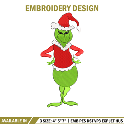 the grinch embroidery design, chrismas embroidery, embroidery file, embroidery shirt, emb design, digital download