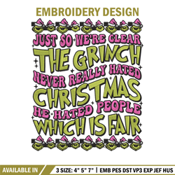 the grinch embroidery design, grinch embroidery, embroidery file, chrismas embroidery, anime shirt, digital download