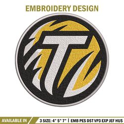 towson tigers logo embroidery design, ncaa embroidery,embroidery design,logo sport embroidery,sport embroidery