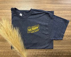 best hubby in the galaxy embroidered t-shirt, fathers day gift idea