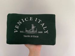 custom venice italy embroidered sweatshirt shirt