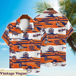 ny mets aloha shirt baseball 3d print gift for men
