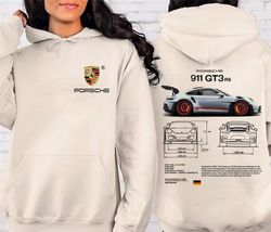 porsche 911 gt3 rs aesthetic tshirt, porsche 911 gt3 rs 2 side tshirt, porsche t-shirt