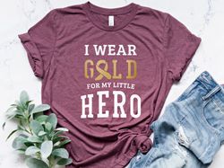 childhood cancer shirt, we wear gold shirt, cancer awareness shirt