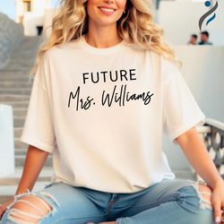 future mrs shirt personalized gift for bride, custom future mrs shirt, wedding gift