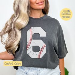 custom baseball number shirt, custom baseball graphic tee, cute baseball mom shirt