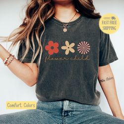 flower child shirt, boho flower child t-shirt, boho tshirt