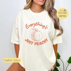 just peachy shirt, peachy keen shirt,retro just peachy t-shirt