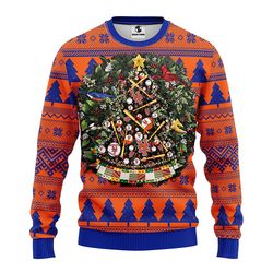 mlb new york mets tree ball ugly hoodie 3d zip hoodie 3d ugly christmas sweater 3d fleece hoodie