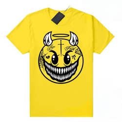 lightning 4s jordan sneaker tees yellow demon time angel smiley,jordan shirt,smiley shirt,hiphop shirt,basketball tee