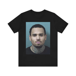 chris brown mugshot tee, short sleeve shirt, unique gift for him, funny shirt, hip hop tee, 11 11 tour 2024 chris brown