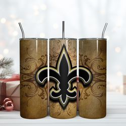 new orleans saints 20oz tumbler wrap