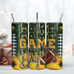 green bay packersgame day 20oz tumbler design, wrap design design, wrap design