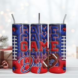 buffalo billsgame day 20oz tumbler design, wrap design design, wrap design