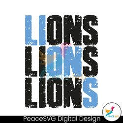 retro detroit lions nfl football svg