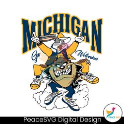 funny looney tunes michigan go wolverines svg