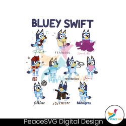 funny bluey swift taylor album name png