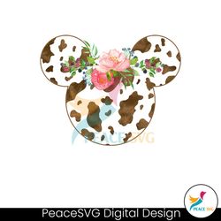 disney mouse head floral mickey png