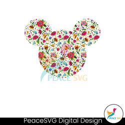 floral mouse ear disney mickey png