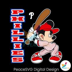 disney mickey philadelphia phillies baseball svg