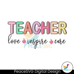 retro teacher love inspire care png