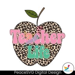 leopard apple teacher life png