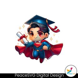 retro superhero cartoon graduation png