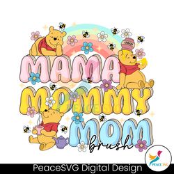 mama mommy mom brush winnie the pooh png