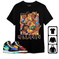 melanin sisters unisex tees jordan 1 mid gs six championships sweatshirt